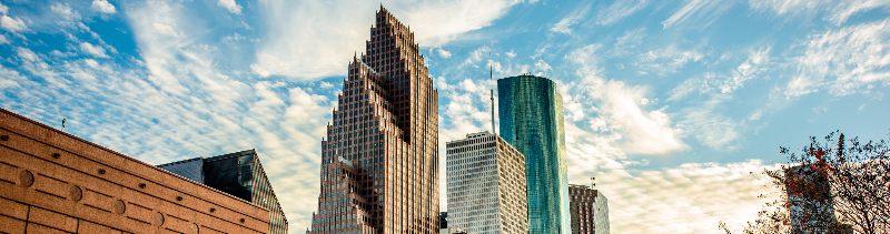 Houston skyline.